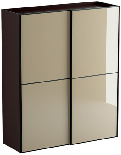 шкаф-купе nero со стеклянными дверями коричневый в Нижневартовске