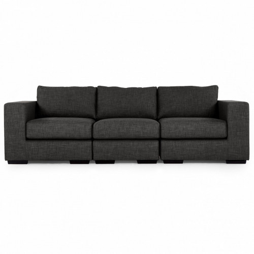 диван morti трехместный прямой серый в Нижневартовске