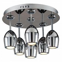дизайнерская потолочная светодиодная люстра spot light merlot 1194668 хром в Нижневартовске