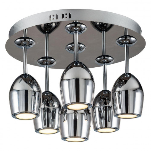 дизайнерская потолочная светодиодная люстра spot light merlot 1194668 хром в Нижневартовске