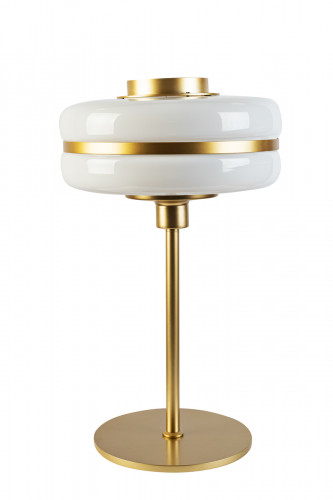 лампа настольная белая с золотом d30x49 см в Нижневартовске