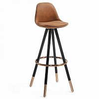 барный стул stag коричнеое сидение от la forma (ex julia grup) в Нижневартовске