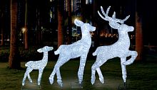 световая фигура 3d олень - белый малыш в Нижневартовске