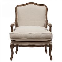 кресло мягкое с подлокотниками бежевое louisa bergere chair в Нижневартовске