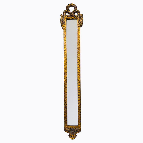 зеркало настенное узкое золотое с бантом монсеррат в Нижневартовске