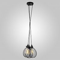 подвесная люстра eurosvet moll 50059/3 черный в Нижневартовске