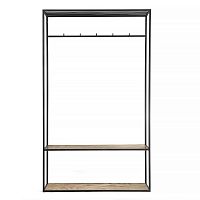 вешалка в прихожую hallra 2 black темный дуб в Нижневартовске