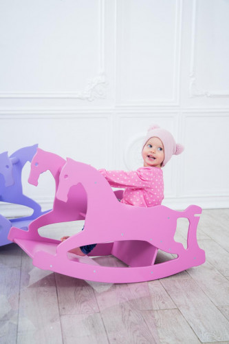 дизайнерская детская лошадка 3 в 1 розовая в Нижневартовске