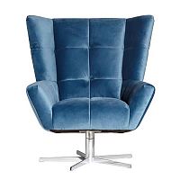 кресло вращающееся велюр синий 90*87*100см в Нижневартовске