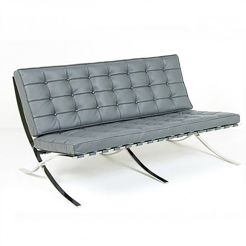 диван barcelona двухместный прямой серый в Нижневартовске