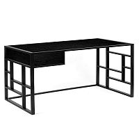 рабочий стол millenium lite 2 black черный дуб в Нижневартовске