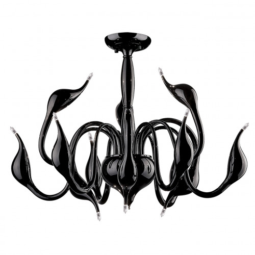 потолочная люстра lightstar cigno collo bk 751027 в Нижневартовске