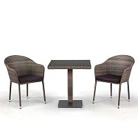 комплект мебели из искуственного ротанга lopera серый на 2 персоны в Нижневартовске