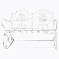 металлическая скамья «англетер» белая в Нижневартовске