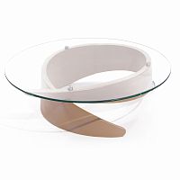 стол журнальный brazo подстолье: берёза, столешница: прозрачное стекло в Нижневартовске