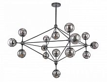 люстра modo 15 smoke glass черное основание, дымчатое стекло в Нижневартовске