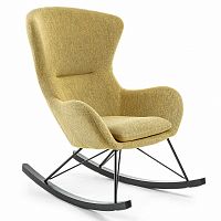 качалка valsa металлическая черная ткань горчица в Нижневартовске