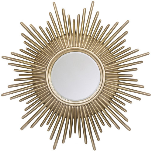 зеркало-солнце декоративное в золотой раме монтгомери в Нижневартовске