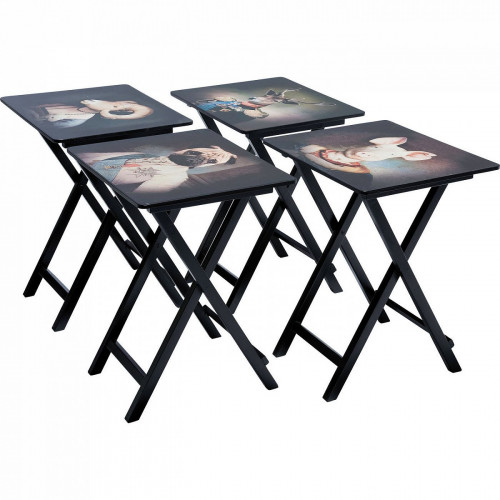 столик приставной складной nobility черный в Нижневартовске