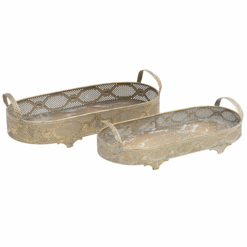 набор подносов, 2 шт. золотого цвета в Нижневартовске