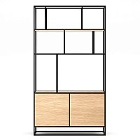 стеллаж makella new black светлый дуб в Нижневартовске