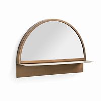 зеркало полукруглое с полкой настенное klubb от la forma (ex julia grup) в Нижневартовске