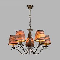 подвесная люстра eurosvet элен 60027/5 античная бронза в Нижневартовске