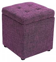 пуф шарм-дизайн евро с ящиком фиолетовый в Нижневартовске