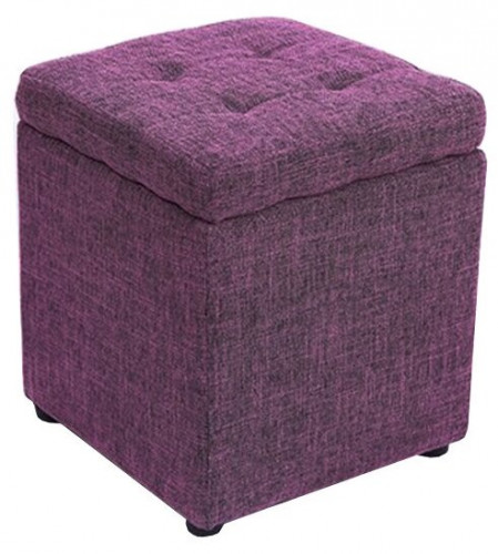 пуф шарм-дизайн евро с ящиком фиолетовый в Нижневартовске