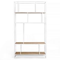 стеллаж makella white темный дуб в Нижневартовске