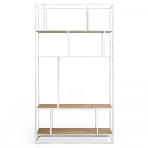 стеллаж makella white темный дуб в Нижневартовске