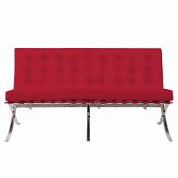 диван barcelona двухместный прямой красный в Нижневартовске