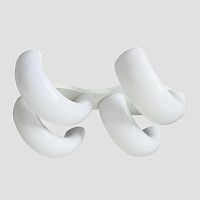 потолочная светодиодная люстра ambrella light orbital cloud fc11/4 wh 80w d620*500 в Нижневартовске