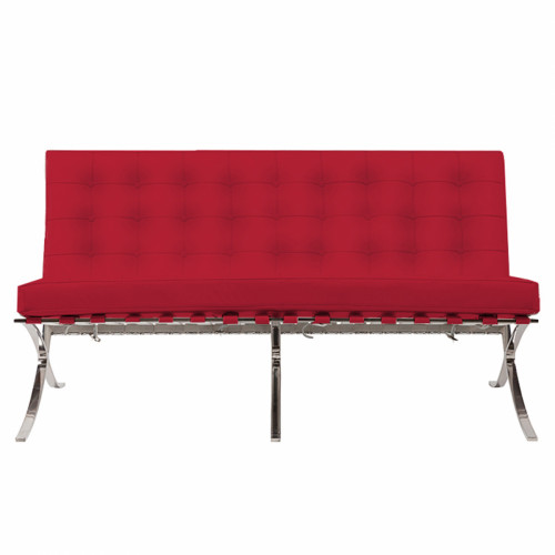 диван barcelona двухместный прямой красный в Нижневартовске