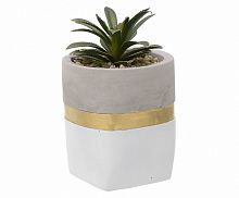 цветок искусственный в кашпо белом в Нижневартовске