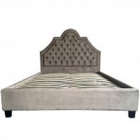 кровать двуспальная 160х200 с каретной стяжкой n-province bege в Нижневартовске