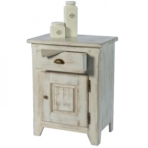 тумба 11 solea белая с эффектом искусственного старения в Нижневартовске