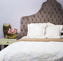 покрывало bianca на двуспальную кровать бежевое в Нижневартовске