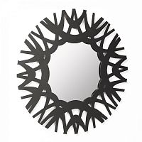 зеркало круглое черное металлическое диаметр 60 см mitchell от la forma (ex julia grup) в Нижневартовске