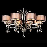 люстра дизайнерская spokes коричневая, хром белая в Нижневартовске