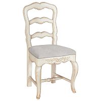 стул с мягким сиденьем марсель фасад: молочно-белый (марсель), с узором, с состариванием в Нижневартовске
