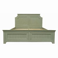 кровать деревянная двуспальная 180х200 оливковая с фигурным изголовьем olivia в Нижневартовске