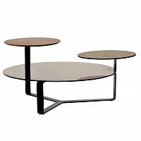 стол журнальный 104,8х104,8х46 см коричневый в Нижневартовске