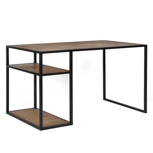 рабочий стол romero с полками американский орех в Нижневартовске
