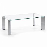 журнальный столик corner 110x60 со стеклянной столеницей c363c07 от la forma (ex julia grup) в Нижневартовске