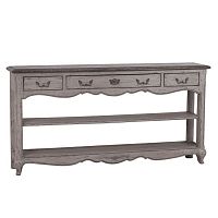 стол-консоль с ящичками поместье с состариванием белый в Нижневартовске