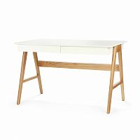 письменный стол массив дуба orient белый в Нижневартовске