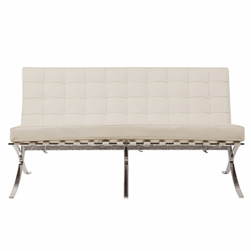 диван barcelona двухместный прямой молочный в Нижневартовске