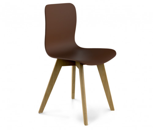 стул dsw коричневый s42 (eames style) в Нижневартовске