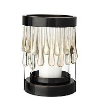 подсвечник черный со стеклянными каплями hancock s от eichholtz, 20 см в Нижневартовске